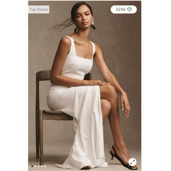 Dress The Population Estella Dress White - Picture 1 of 12